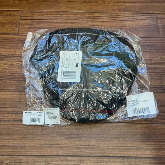 New Barbour Gallingale Tartan Flat Cap Size 7 1/2 - Picture 4 of 7